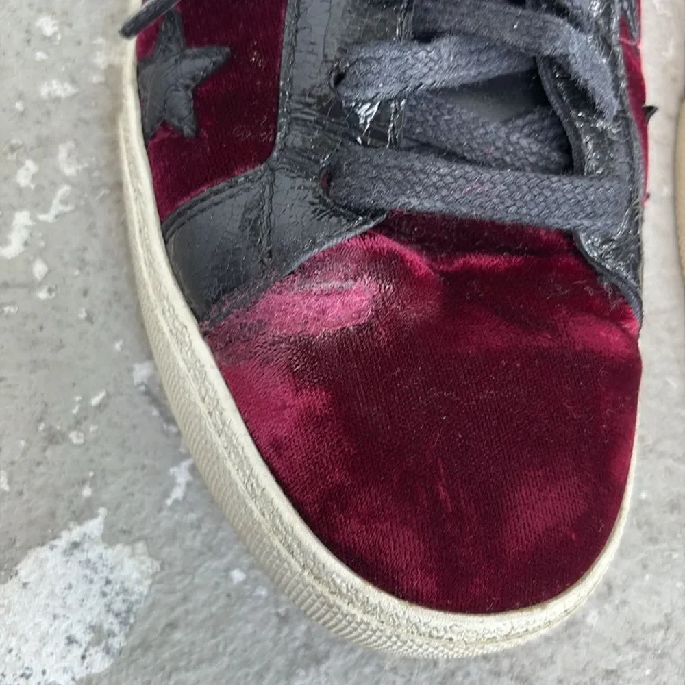 Velvet Saint Laurent sneakers